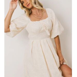 Bohme Cream Puff Sleeve Mini Dress